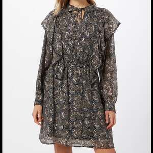 Sofie Schnoor Black and Gold Midi dress Size Medium